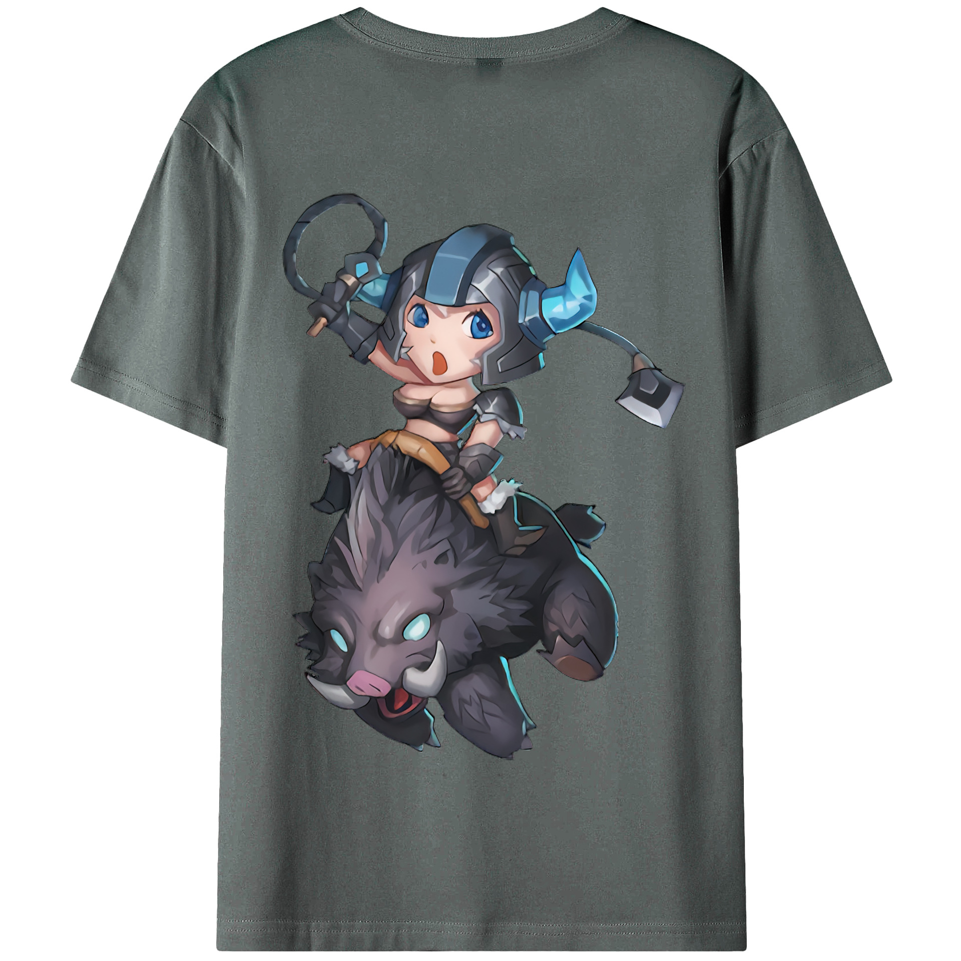 リーグ・オブ・レジェンド League of Legends LOL 綿100％半袖Tシャツ（背面プリント）